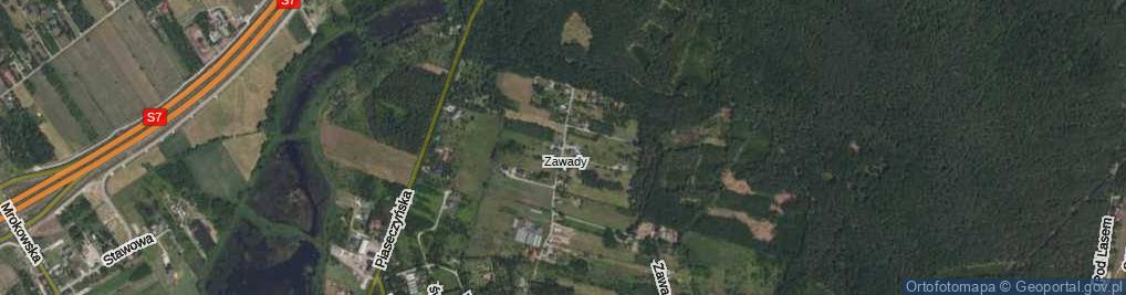 Zdjęcie satelitarne Zawadzka ul.